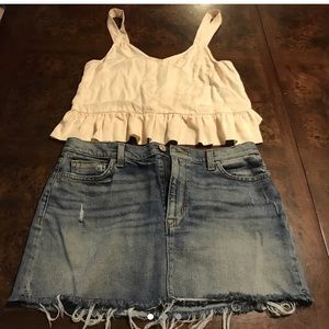 Hudson Jean skirt